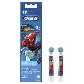 Oral-B 歐樂B 兒童電動牙刷刷頭 蜘蛛人款, EB10-2, 2入