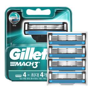 Gillette 吉列 Blue3 威鋒3刮鬍刀, 4入, 1組