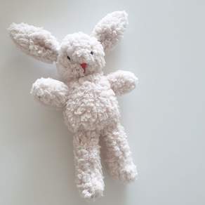 nalala Mrs.KKang DIY兔子玩偶製作縫紉組, 奶油, 1個