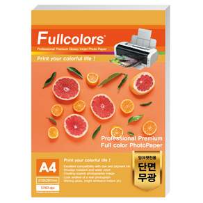 Fullcolors 全彩 霧面噴墨專用相紙, A4, 100張