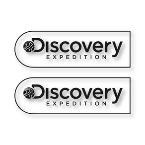 戶外車用貼紙Discovery B 中型, 2個, 黑色