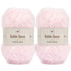 brandyarn Bubble Queen系列 菜瓜布線 90g, 淺粉色, 2捲