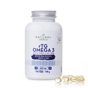 NATURAL immix rTG型Omega-3魚油膠囊, 180顆, 1罐