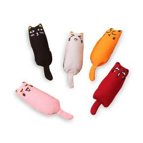 DING DONG PET 貓咪造型貓玩具 5入, 1套, 黑色、紅色、粉色、灰色、橙色