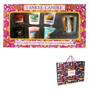 YANKee CANDLe 香氛蠟燭禮物組 1組, Black Cherry 黑櫻桃+Clean Cotton 純淨棉+Lemon Lavender 檸檬薰衣草+Mid Summer’s Night仲夏之夜+Pink Sands 粉紅沙灘+Bahama Breeze 巴哈馬微風