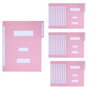 ECO Chungwoon 彩色文件夾 A4, 粉色, 60個