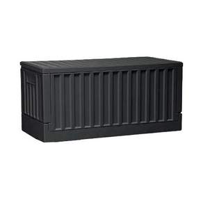 livinbox 貨櫃收納椅 FB-6432 640*320*300mm, 黑色, 1個