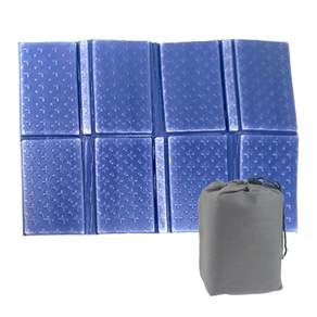 Totobiz 超輕簡約8級可折疊便攜坐墊+小袋套裝, 鈷藍色