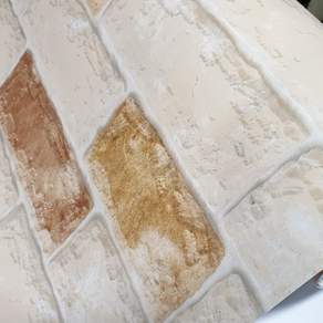HYUNDAE sheet 壁紙 100*100cm, 麵包磚棕色 HWP21630, 1個