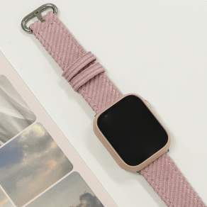 Womens9999 Apple Watch 8 7 6 5 4 3 SE 兼容日常燈芯絨錶帶, 38/40/41mm, 粉色的