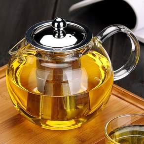 Bidder 風格耐熱玻璃茶壺, 1.3L, 透明