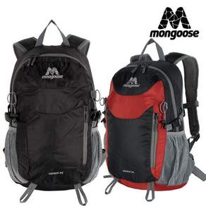 mongoose 騎手攀登背包25L登山袋雨蓋, 黑色