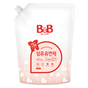 비앤비 유아 비자극 섬유유연제 자스민앤로즈향 리필형, 1.5L, 1개