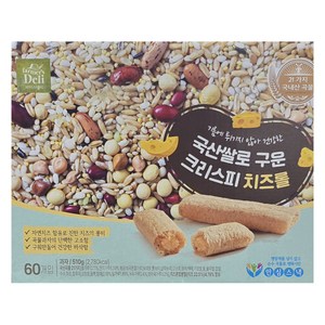 파머스델리 쌀로 구운 크리스피 치즈롤 60p, 510g, 1개
