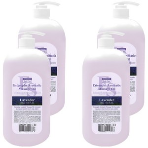 에스테소피 아로마틱 마사지 오일 라벤더, 1000ml, 4개