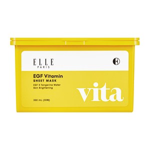 ELLE PARIS EGF 비타민 뽑아쓰는 5분 퀵 시트마스크, 1개, 30개입