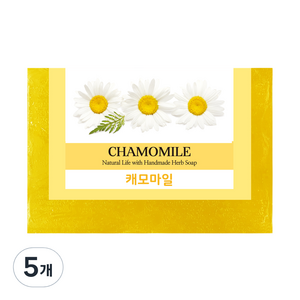 프로방스 내추럴 허브비누 캐모마일 꽃향, 100g, 5개
