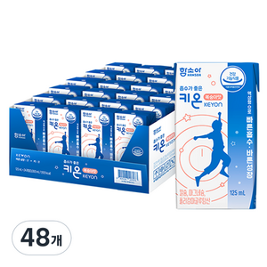 함소아 흡수가 좋은 키온 마시는 성장 칼슘 마그네슘 복숭아맛, 48개, 125ml
