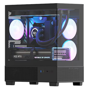 아이구주 VENTI PM50 (블랙) 어항타입 미니타워 PC케이스, 아이구주 VENTI PM50 (블랙) 미니타워, 1개