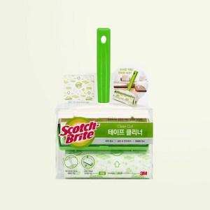3M 스카치브라이트 테이프클리너 본체 대형 핸들 팩 + 리필2개입, 1세트