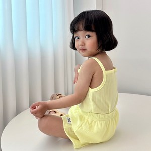 우리하리 아동용 나시 반바지 여름 상하세트 국산 아동복