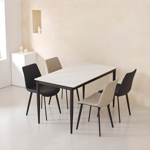 트로이 티아 4인 포세린 세라믹 12T 식탁 테이블 1200, (입고지연), 루체 그레이, 4인용