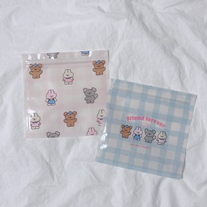로체리 귀여운 구디백 포켓형 지퍼백 50매 포장봉투 선물봉투 간식봉투 답례품, 07 하이프렌즈