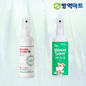 야외 활동 아이부터 반려동물까지 2in1 모기 진드기 차단 국내 승인으로 안전한 1+1 패키지, 1세트, 110ml, 무무스시그널