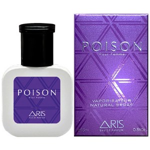 아리스 미니어처 퍼퓸 EDP 여성 향수 포이즌 15ml 유혹적인향, 1개
