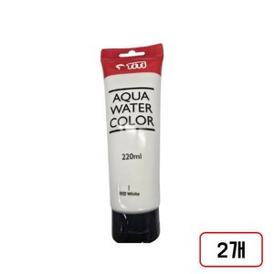 티티)아쿠아대용량물감(흰색/220ML) 2개입
