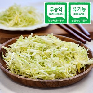 간편한 국내산 친환경 양배추채 채썬양배추 무농약 유기농 세척손질 당일손질, 1개, 500g