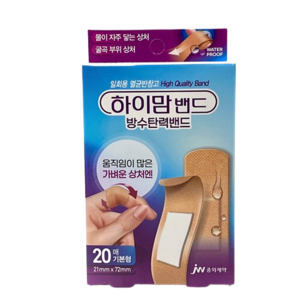 중외제약 하이맘 방수 탄력 밴드 20매 기본형, 1개