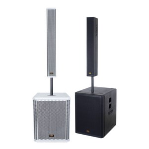 카날스 KANALS URK-3000 + URK-12000B 컬럼어레이 액티브 스피커 시스템 URK3000 URK12000B, 블랙