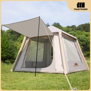 TANSTRIDER 에어텐트 캠핑 돔 원터치텐트 그늘막 자동 오토텐트 4인용에어텐트 대형원터치텐트 원터치그늘막 쉘터텐트 방수 차양 캠핑 야외 휴대용 공기주입식 감성 캠핑텐트, L