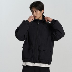 아테즈 남성용 라이트웨이트 경량 오버핏 후드 바람막이 집업 점퍼 자켓 윈드브레이커