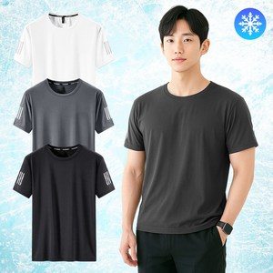 팡마스 남자 반팔티 기능성 냉감 반팔 티셔츠 3종세트