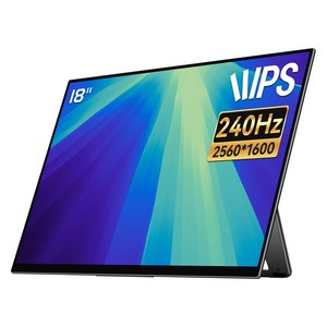 EHOMEWEI 이홈웨이 포터블모니터 휴대용모니터 듀얼모니터 서브모니터 2.5K 4K OLED QLED 100%DCI-P3 맥OS 윈도우 덱스 게임콘솔 미니PC 호환, 45.72cm, E18R6