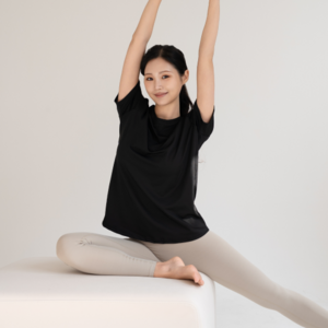 루나인 퀵드라이 힙커버 요가 반팔티