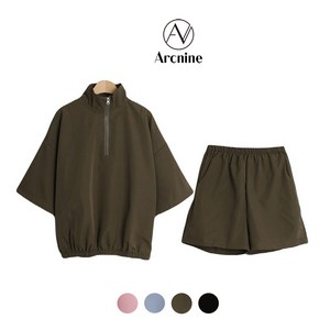 아크나인 여성 썸머 반팔 아노락 세트 셋업 가성비최고 오버핏 테니스 캠핑 여름 골프 운동복
