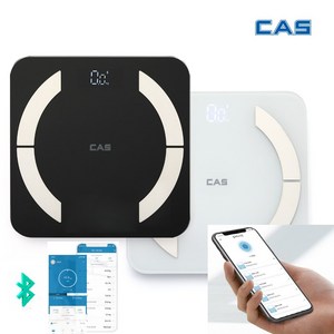 CAS 카스 스마트 인바디 체중계 체지방 좌우밸런스 측정 블루투스 GBF-1603B, 블랙, 1개