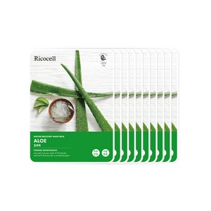 리코셀 네이처 리커버리 알로에 마스크팩 23g, 10개입, 2개