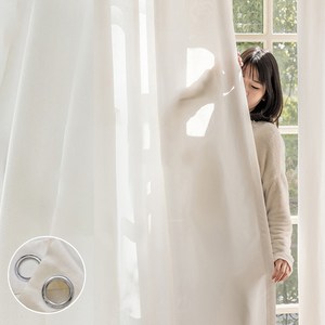 몽네스트 고급 쉬폰 암막 커튼 사생활 보호 거실/침실용