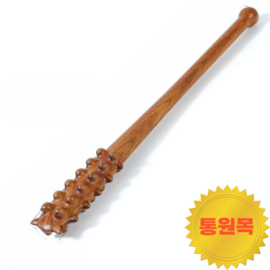 레이지웍 아따 시원하다 올인원 다가능한 통원목 마사지 스틱 팡팡이 효자손, 한색상, 1개