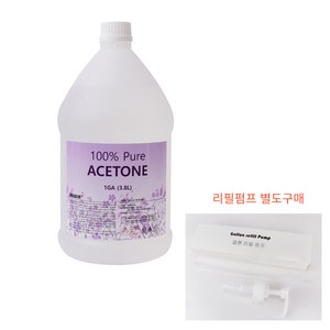 퓨어아세톤 젤네일제거 네일샵전용, 1개, 3.8L
