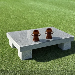 국내산 화강석/고흥석으로 만든 상석 헌화석 단품 400/500/600사이즈 묘지대리석, 상석단품SK60, 1개