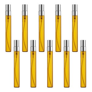27리빙 간편한 충전 휴대용 향수 공병, 갈색 실버 15ml, 10개