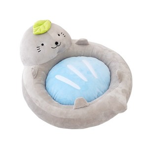 둥달이 강아지 쿠션 방석, 1개, 그레이