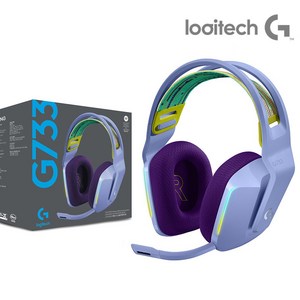 로지텍 G733 무선 게이밍 헤드셋, 라일락 로지텍코리아 정품, 로지텍G G733 LIGHTSPEED