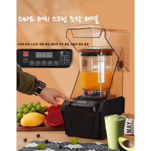 다일로 초고속 카페 블랜더 믹서기 업소용 대용량 블랙 얼음 스무디 쉐이크 2L