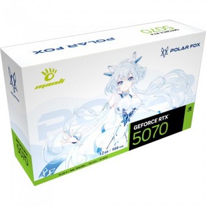 만리 MANLI 지포스 RTX 5070 Polar Fox OC D7 12GB 인텍앤컴퍼니 그래픽카드, 단일모델